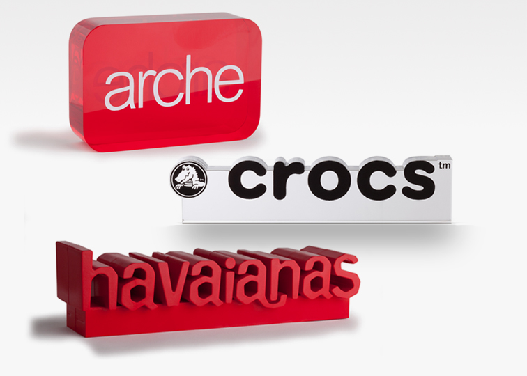 Brand Block arche crocs havaianas Disme