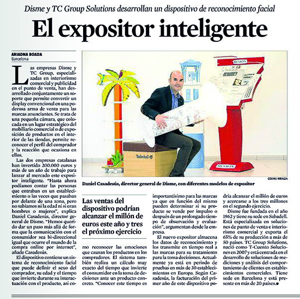 Disme Group - The Global Shop - Noticia: El Expositor Inteligente