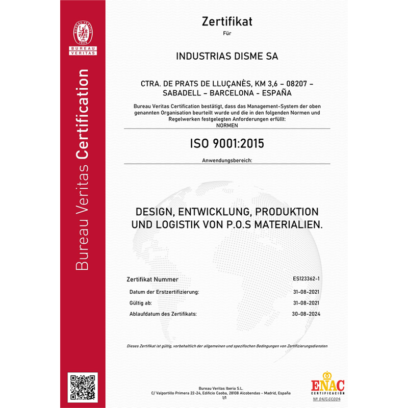 ISO / Certificates